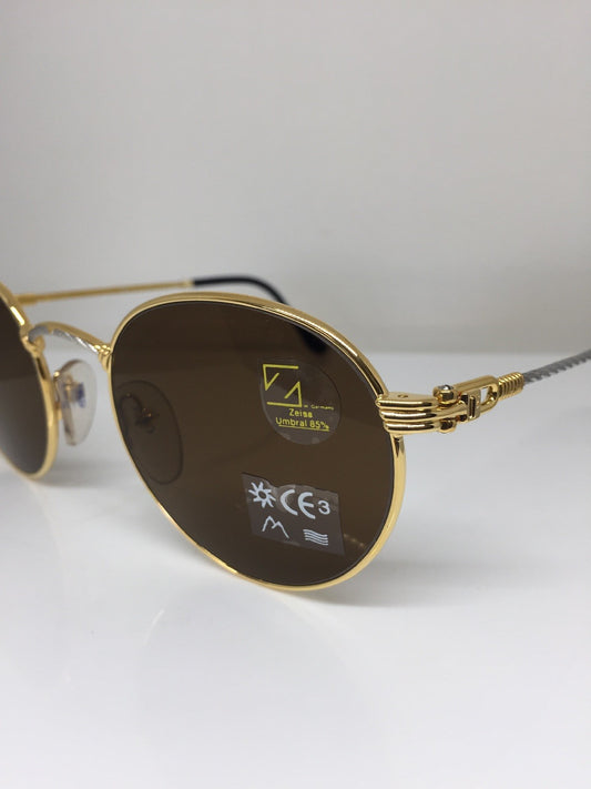 Vintage Fred Lunettes Ouragan Gold Sunglasses - Super Vision Optical