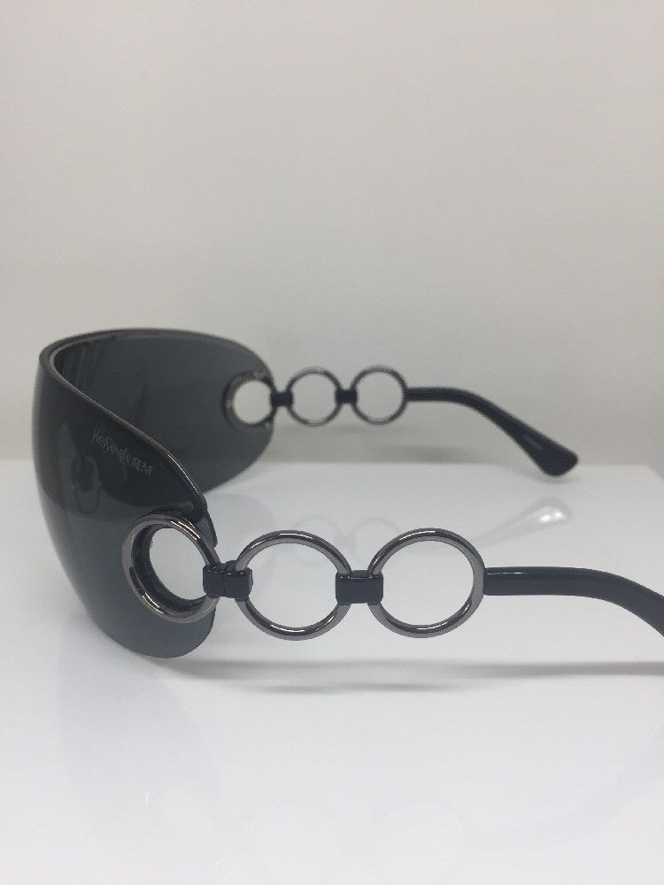 Vintage Saint Laurent YSL 6115/S Gunmetal Sunglasses - Super Vision Optical