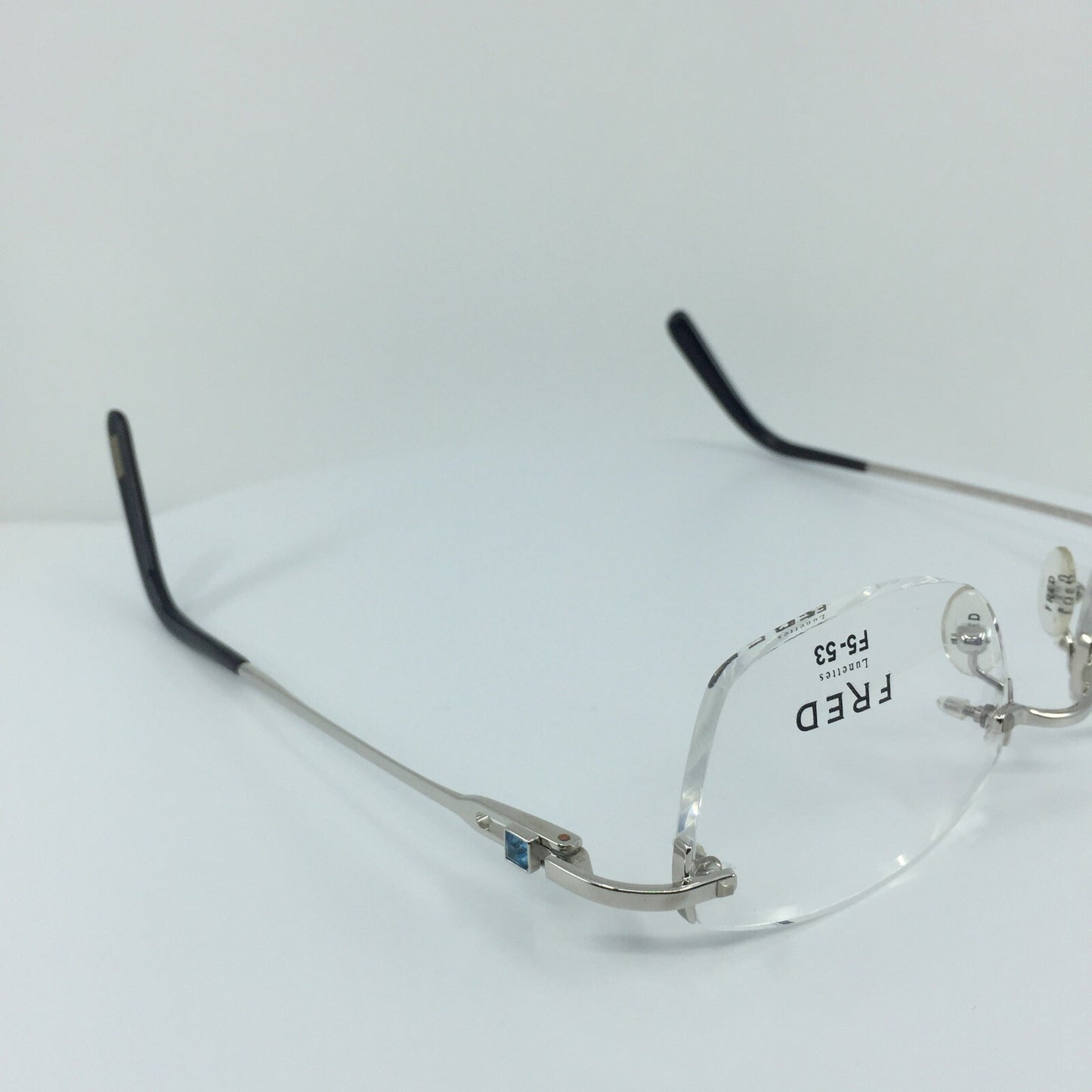 Vintage Fred Lunettes Alaska Prestige F5 Silver Eyeglasses - Super Vision Optical