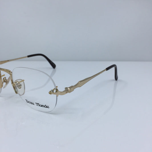 Vintage Beau Monde Collection Westbury Gold Eyeglasses - Super Vision Optical