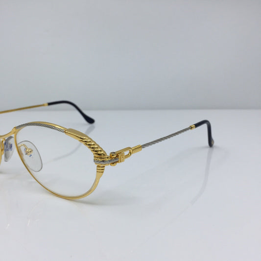 Vintage Fred Lunettes Goelette Gold Eyeglasses - Super Vision Optical
