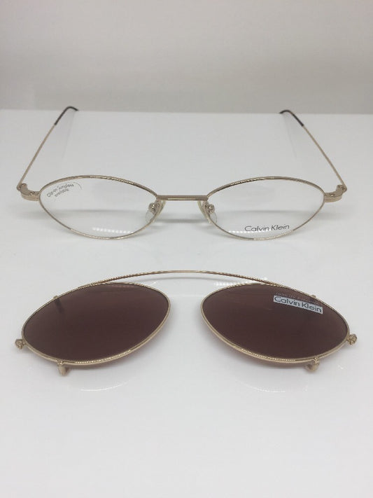 Vintage Calvin Klein CK 146 Gold Sunglasses - Super Vision Optical