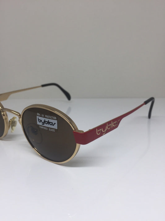 Vintage Byblos B 570-S Gold Sunglasses - Super Vision Optical