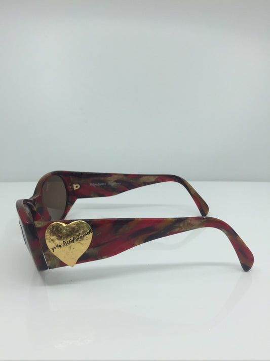 Vintage Saint Laurent YSL 6531 Blue Sunglasses - Super Vision Optical