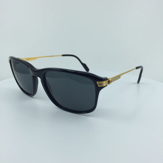Vintage Cartier T8200189 Black Sunglasses - Super Vision Optical