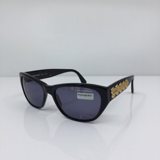 Vintage Saint Laurent YSL 6529 Gold Sunglasses - Super Vision Optical