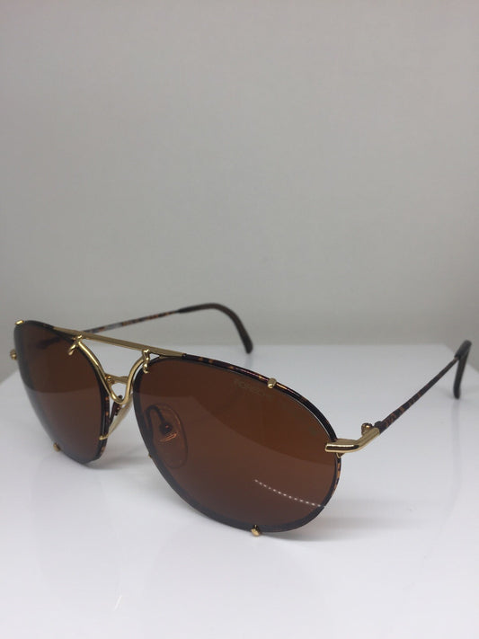 Vintage Porsche Design P5648 Black Sunglasses - Super Vision Optical