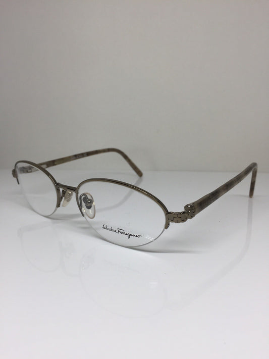 Vintage Salvatore Ferragamo SF 1539 Brown Eyeglasses - Super Vision Optical