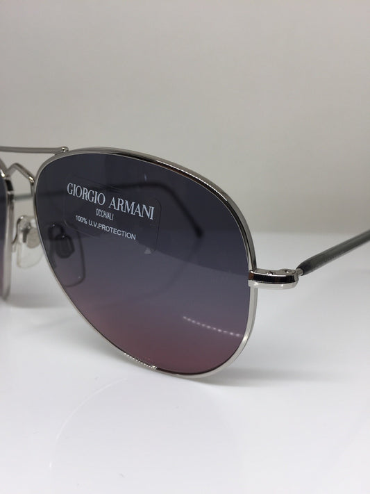 Vintage Giorgio Armani GA 615 S Silver Sunglasses - Super Vision Optical