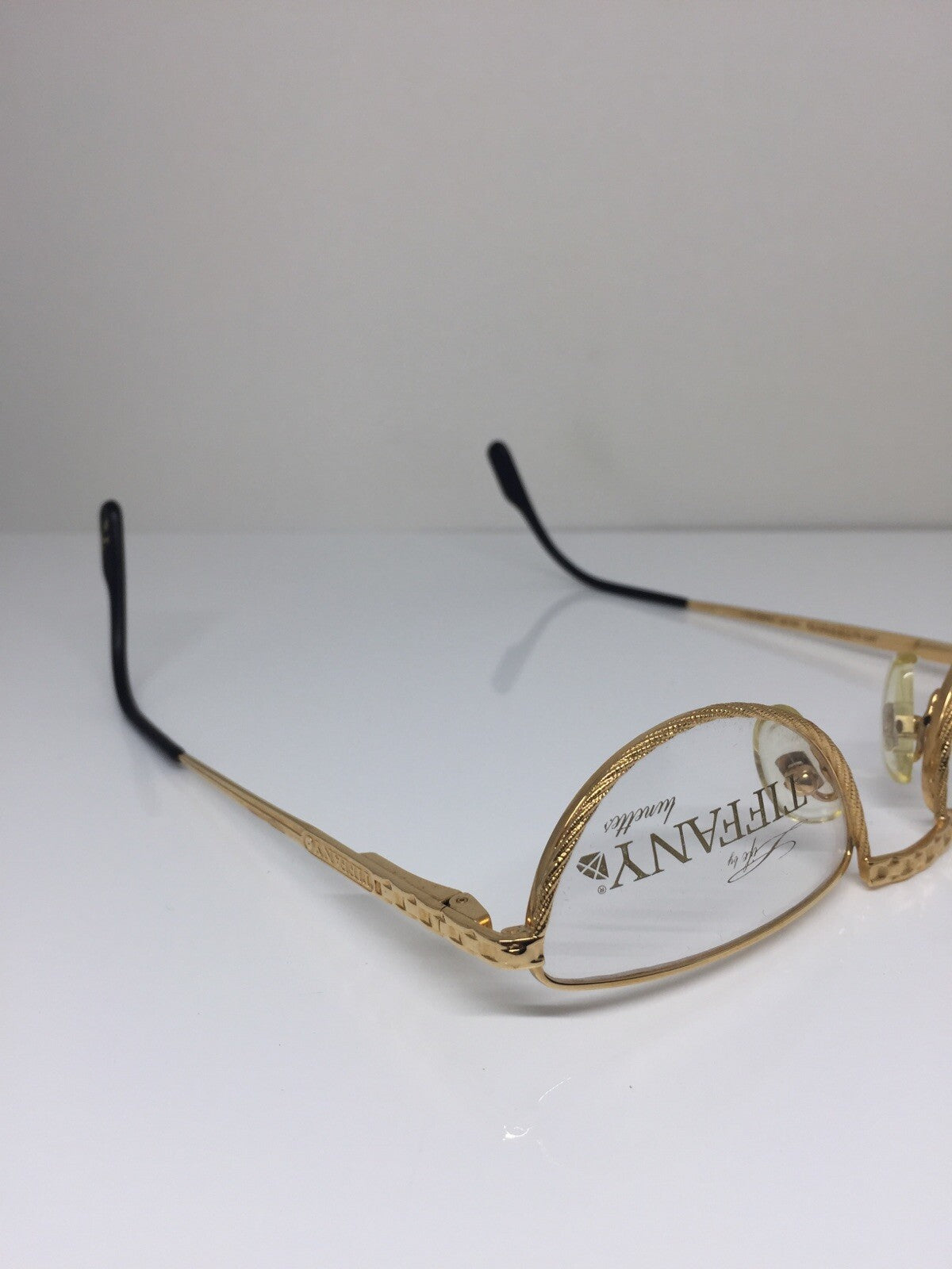 Vintage Tiffany Lunettes Tiffany Lunettes T77 Gold Sunglasses - Super Vision Optical