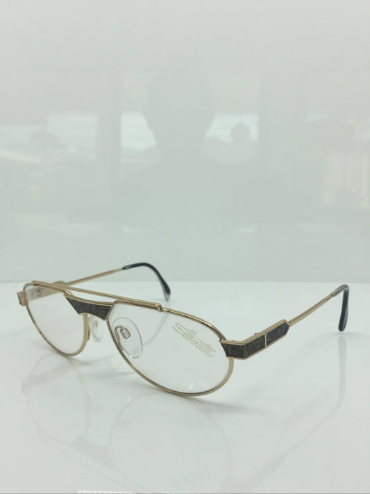 Vintage Silhouette 6161 Gold Sunglasses - Super Vision Optical