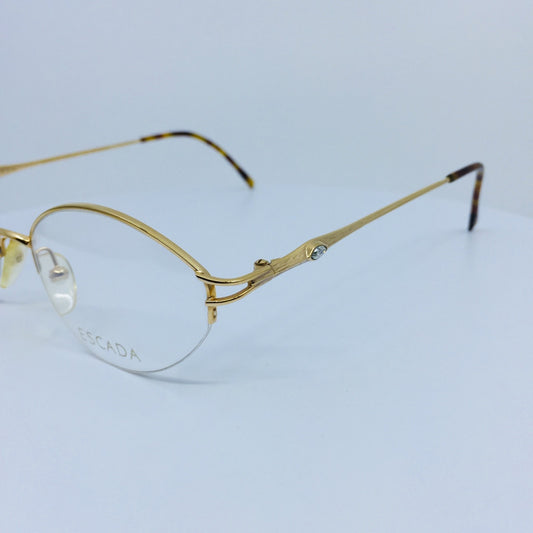 Vintage ESCADA E 0164 Gold Eyeglasses - Super Vision Optical