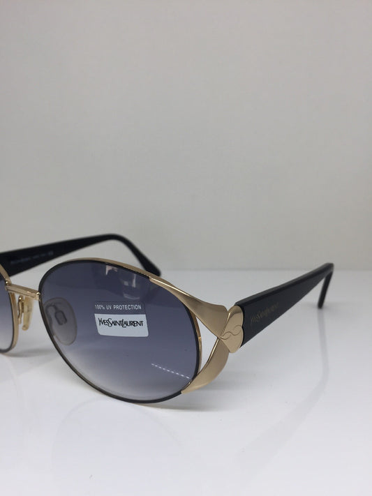 Vintage Saint Laurent YSL 6044 Gold Sunglasses - Super Vision Optical