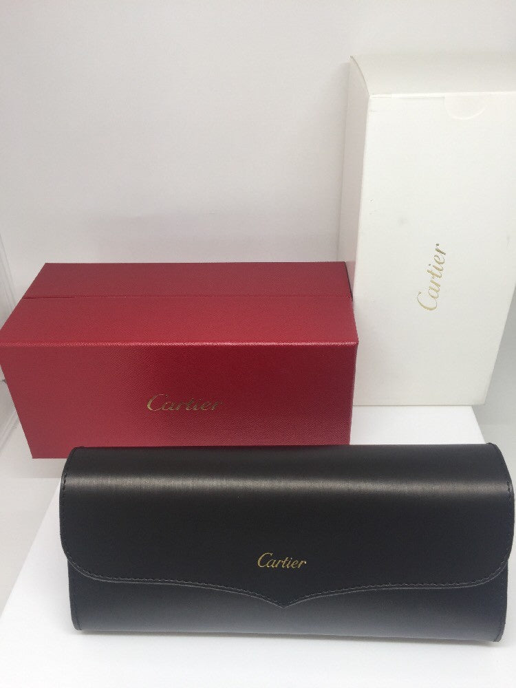 Vintage Cartier T8200608 Black Sunglasses - Super Vision Optical