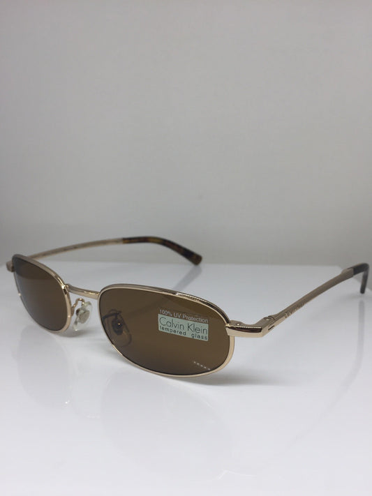 Vintage Calvin Klein CK 157-S Gold Sunglasses - Super Vision Optical
