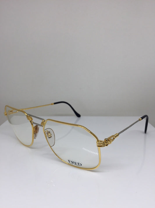 Vintage Fred Lunettes Cap Horn Gold Eyeglasses - Super Vision Optical