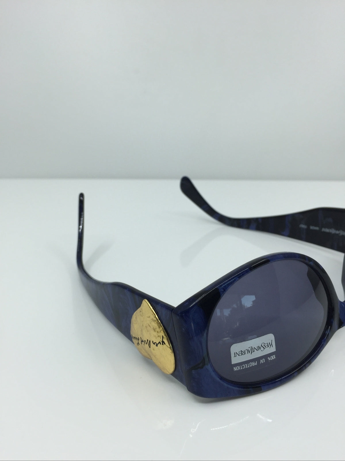 Vintage Saint Laurent YSL 6531 Blue Sunglasses - Super Vision Optical