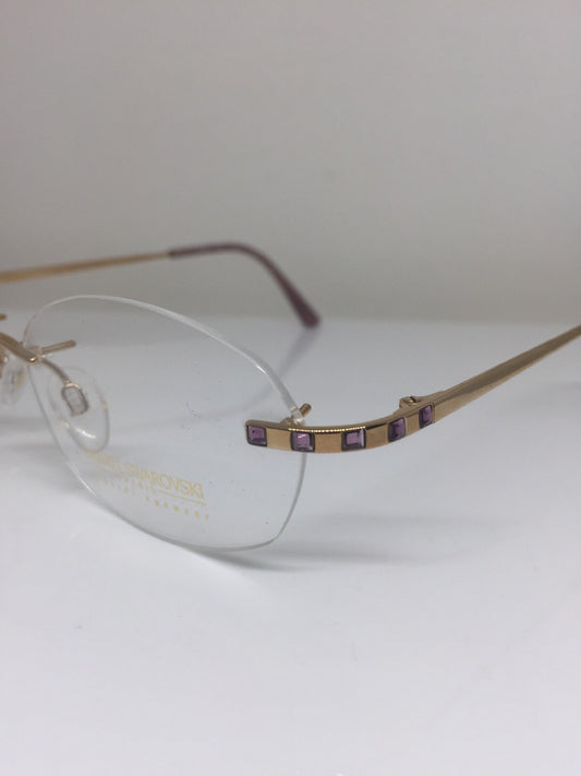Vintage Daniel Swarovski S 036 Gold Eyeglasses - Super Vision Optical
