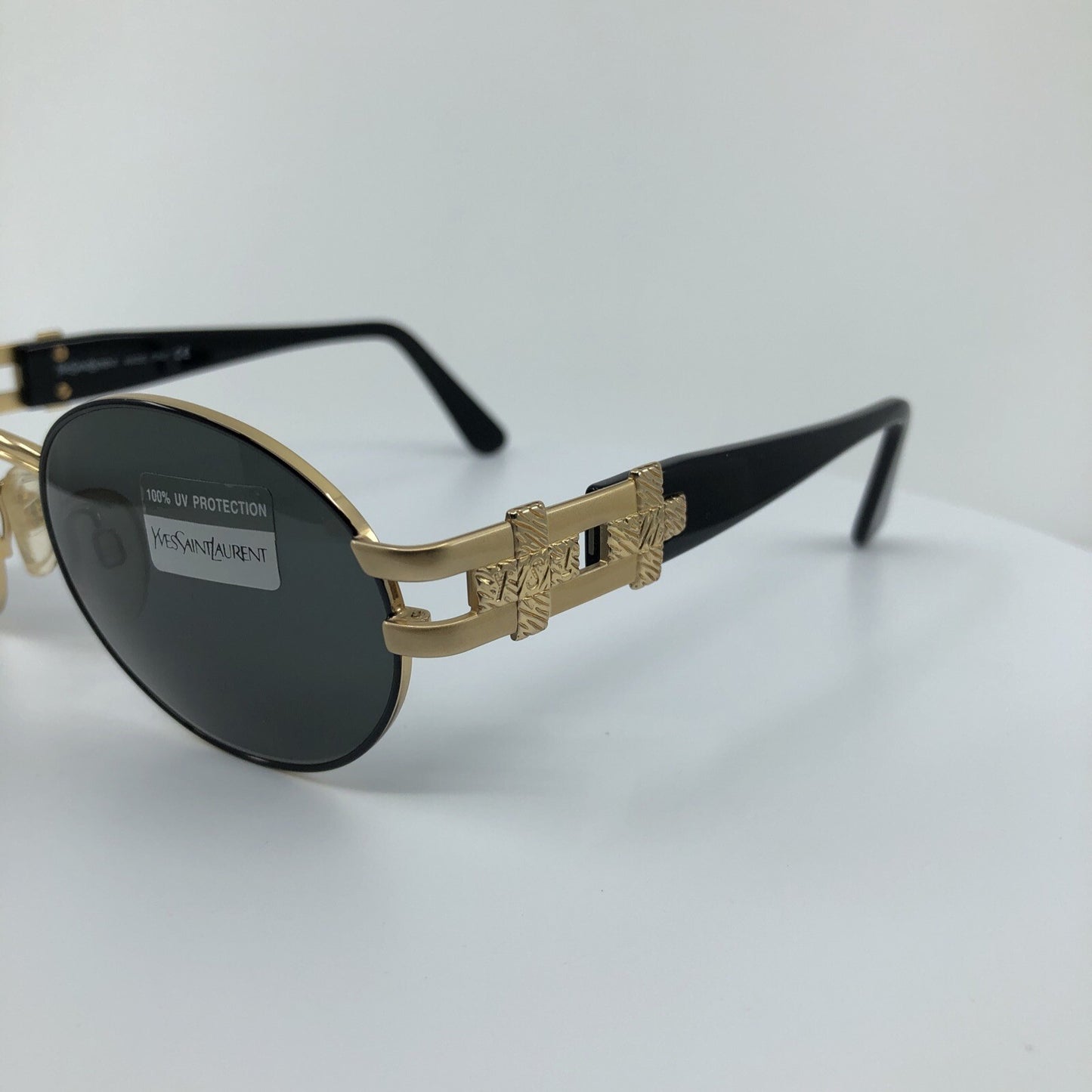 Vintage Saint Laurent YSL 6042 Gold Sunglasses - Super Vision Optical