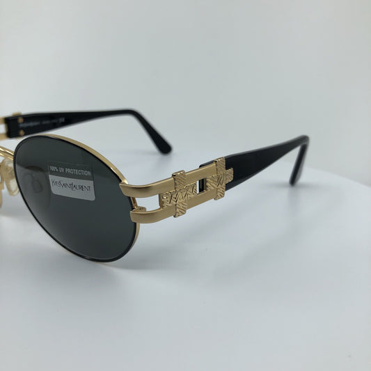 Vintage Saint Laurent YSL 6042 Gold Sunglasses - Super Vision Optical