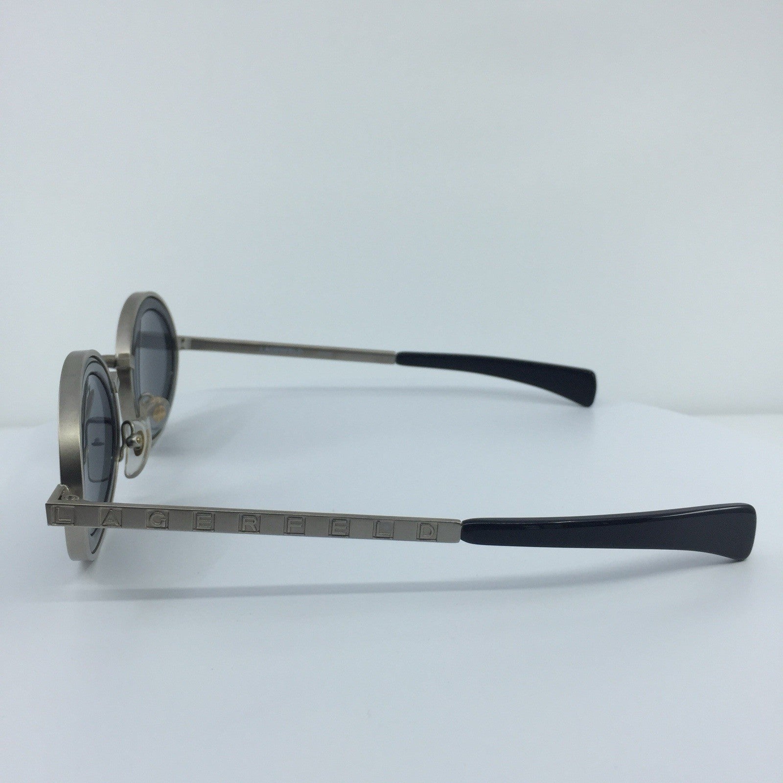 Vintage Karl Lagerfeld 4100 Silver Sunglasses - Super Vision Optical