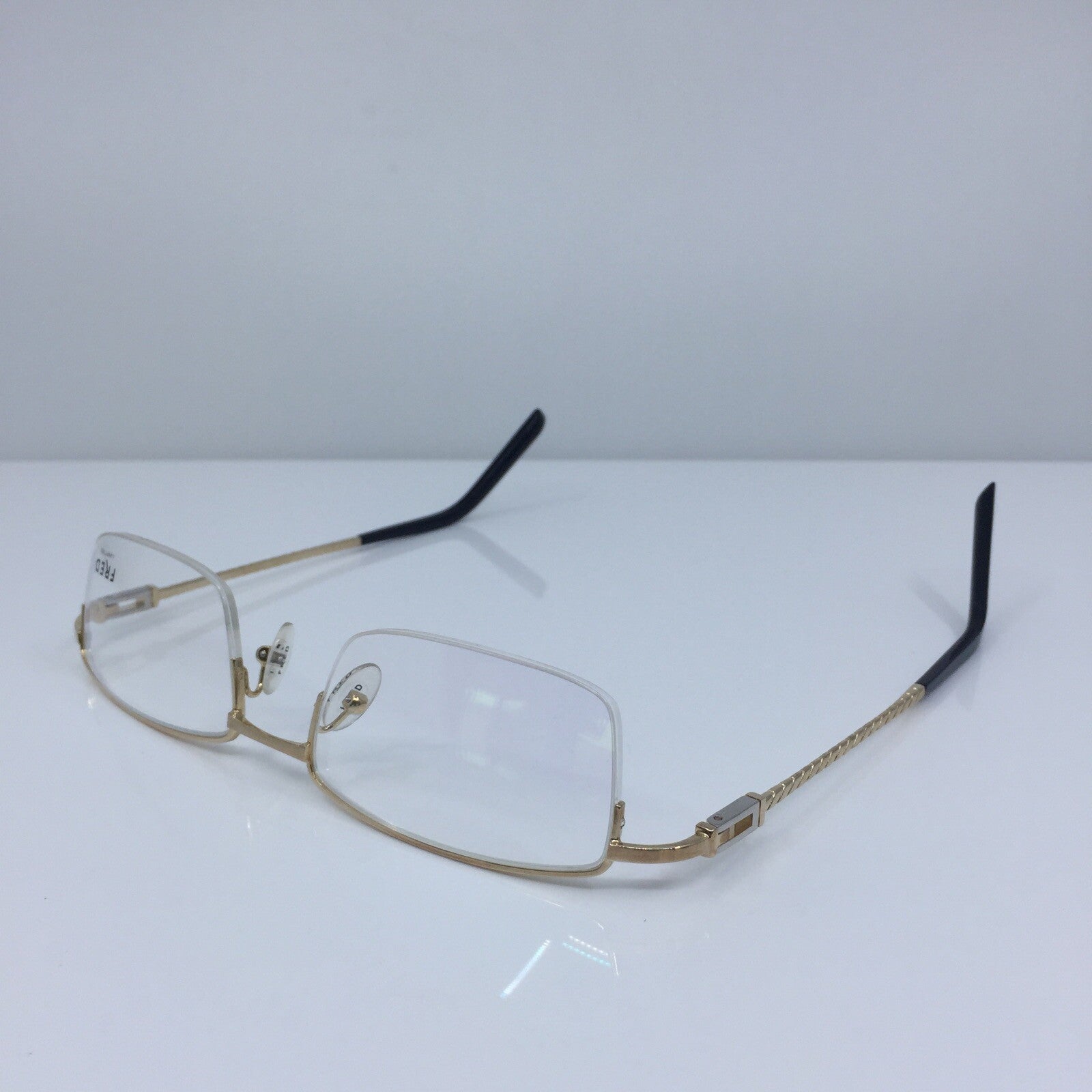 Vintage Fred Lunettes Samoa N2 Opitque Gold Eyeglasses - Super Vision Optical