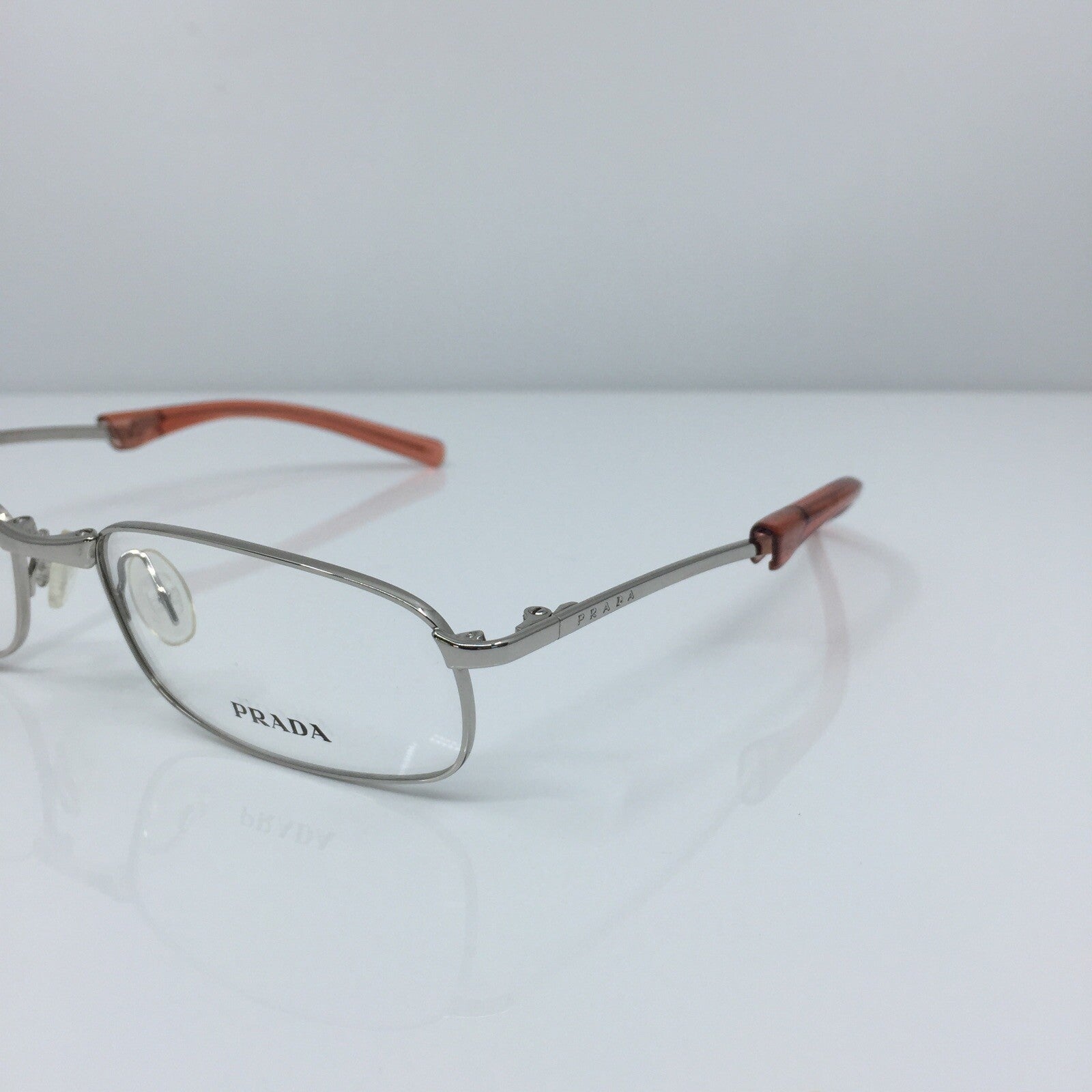 Vintage Prada VPR 75C Silver Eyeglasses - Super Vision Optical