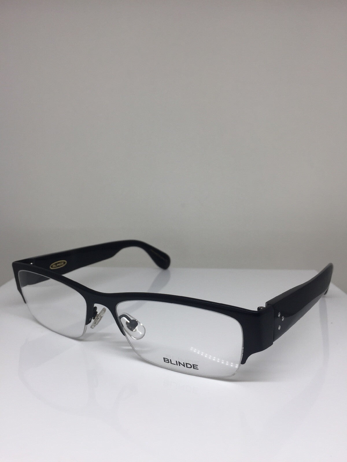 Vintage Blinde By Richard Walker Goin, Goin, Gone Black Eyeglasses - Super Vision Optical
