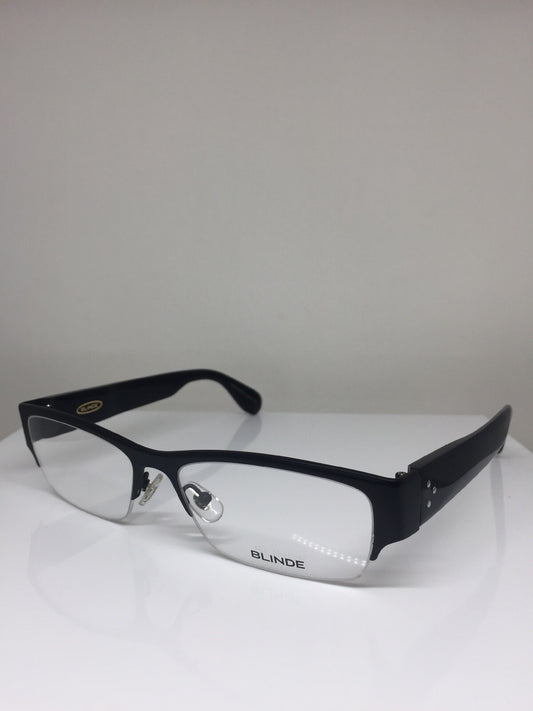 Vintage Blinde By Richard Walker Goin, Goin, Gone Black Eyeglasses - Super Vision Optical
