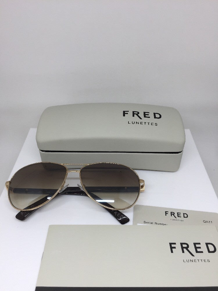 Vintage Fred Lunettes 658377 Brown Sunglasses - Super Vision Optical