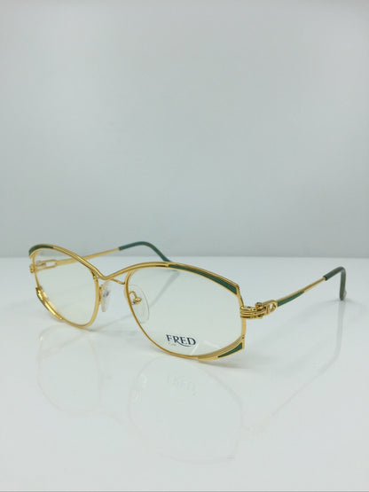 Vintage FRED Lunettes Paris Joyau Gold Sunglasses - Super Vision Optical