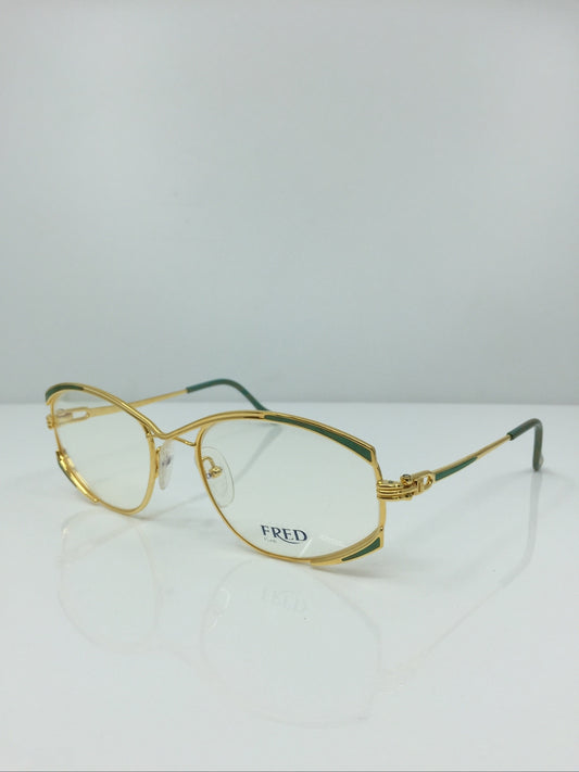 Vintage FRED Lunettes Paris Joyau Gold Sunglasses - Super Vision Optical