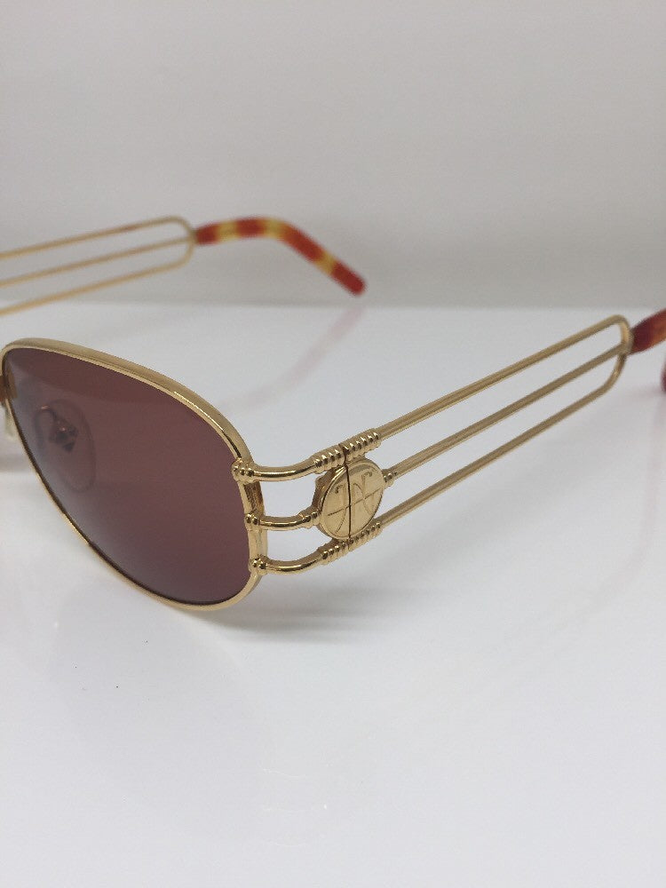 Vintage Jean Paul Gaultier JPG 58-5108 Gold Sunglasses - Super Vision Optical