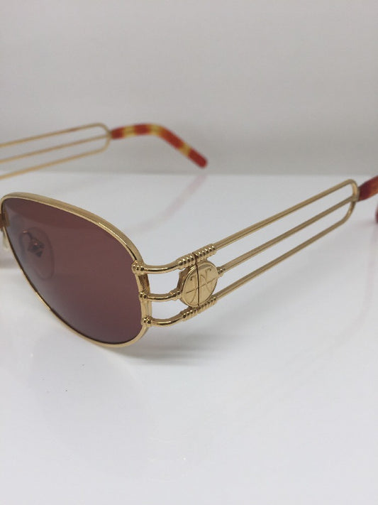 Vintage Jean Paul Gaultier JPG 58-5108 Gold Sunglasses - Super Vision Optical