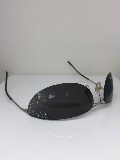 Vintage Dior CD Dior Extase Strass Silver Sunglasses - Super Vision Optical