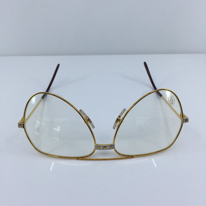 Vintage Cartier Cartier Vendome Santos Gold Eyeglasses - Super Vision Optical