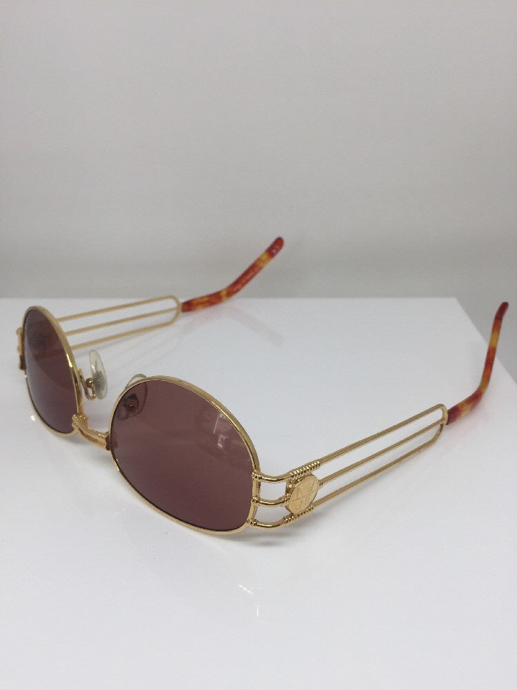 Vintage Jean Paul Gaultier JPG 58-5108 Gold Sunglasses - Super Vision Optical