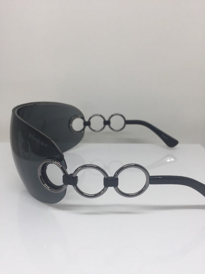 Vintage Saint Laurent YSL 6115/S Gunmetal Sunglasses - Super Vision Optical