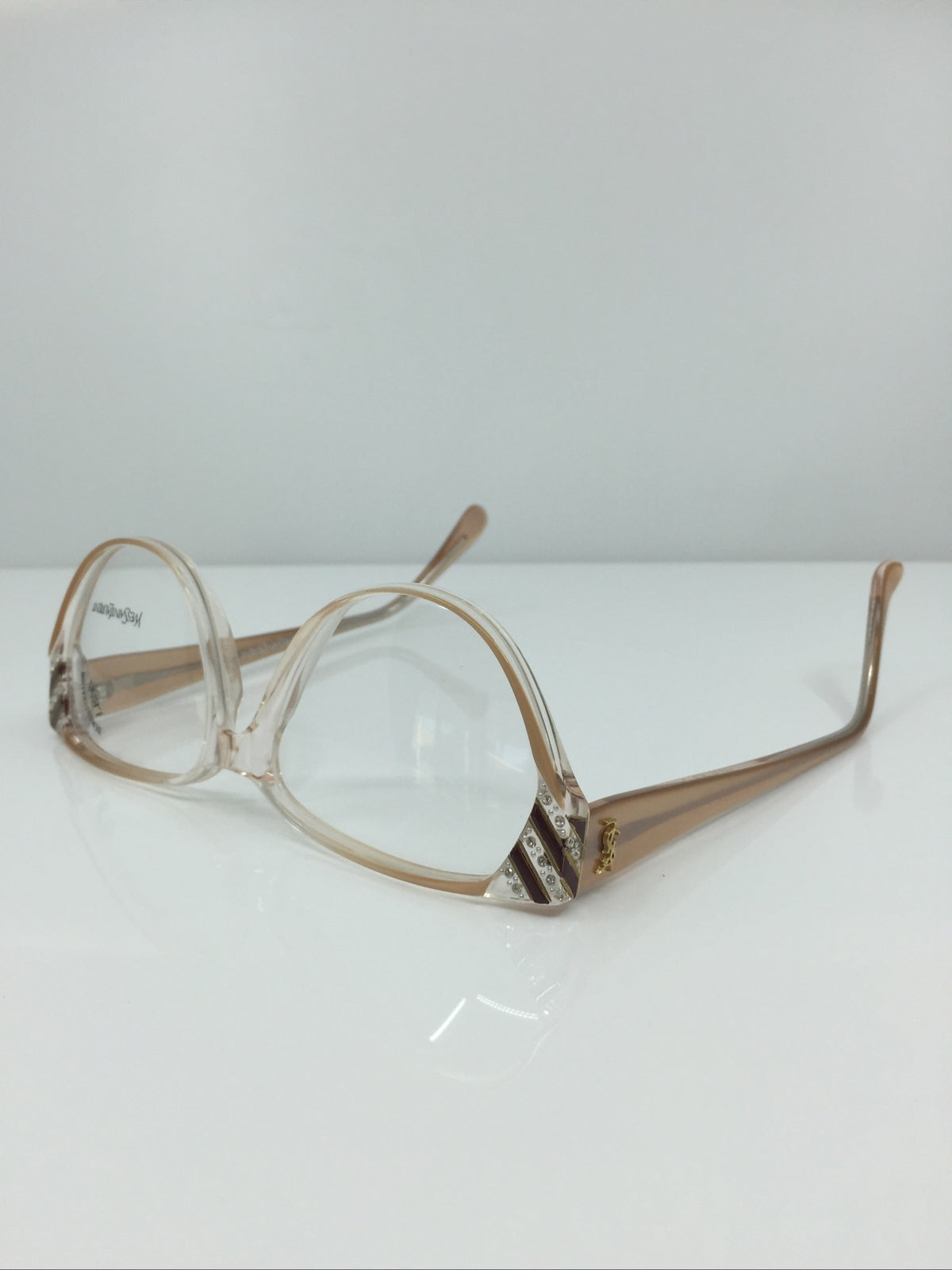 Vintage Saint Laurent YSL 405 Clear Sunglasses - Super Vision Optical