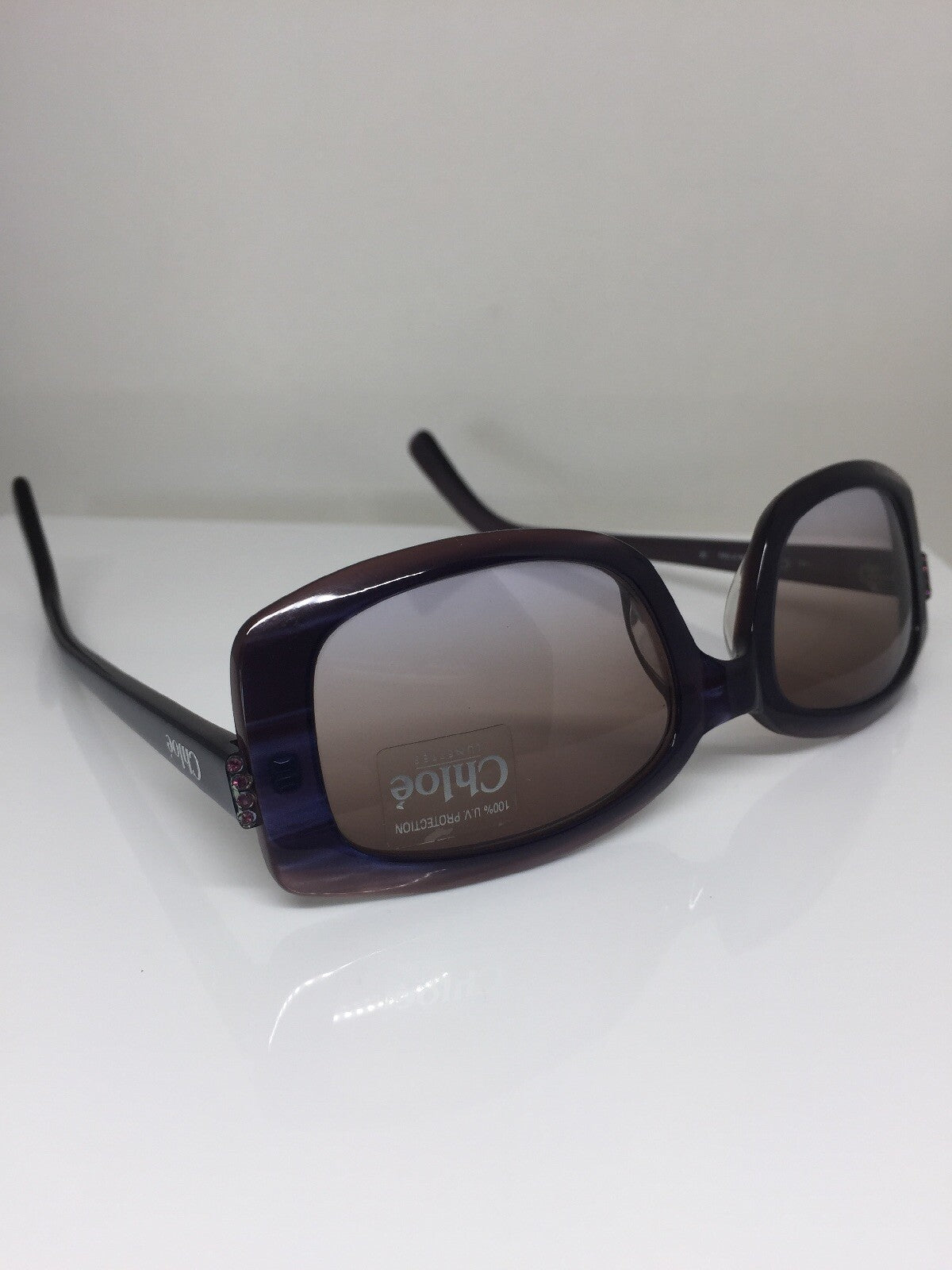 Vintage Chloé Chle 53 Sunglasses Purple Sunglasses - Super Vision Optical