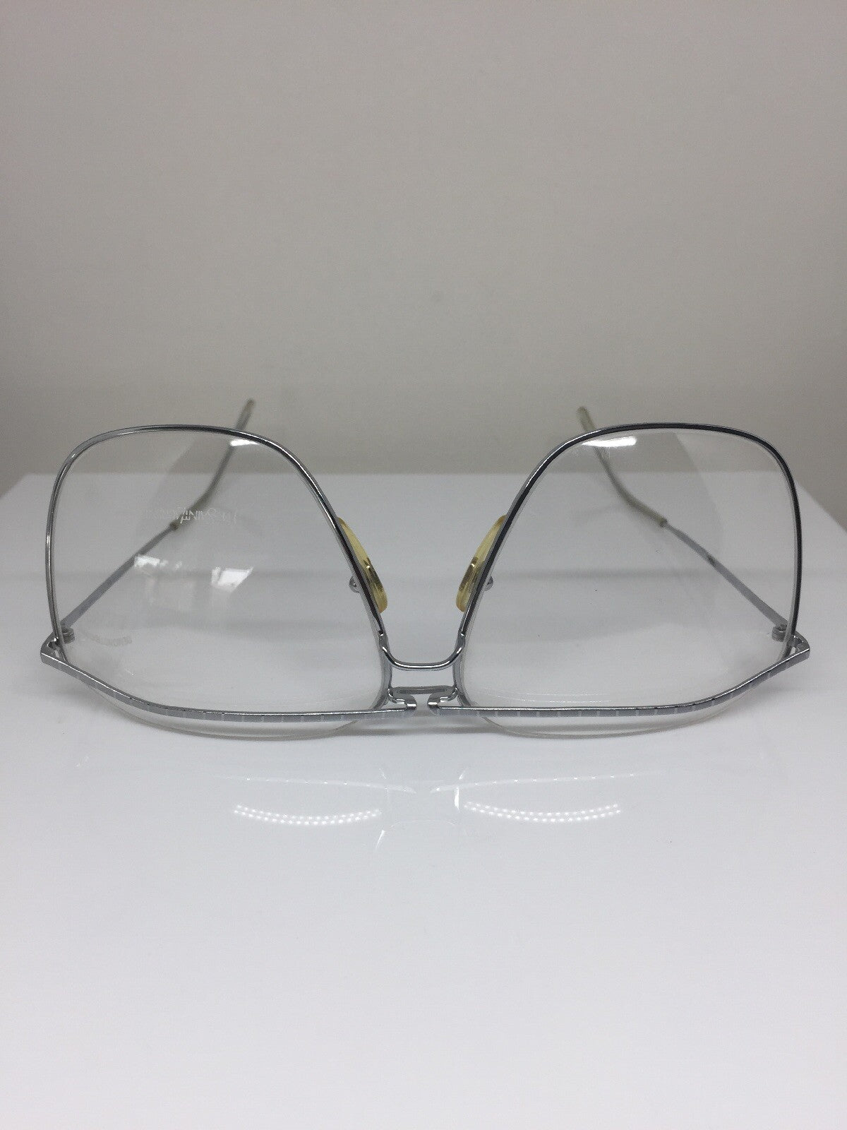 Vintage Saint Laurent YSL 383 Silver Sunglasses - Super Vision Optical