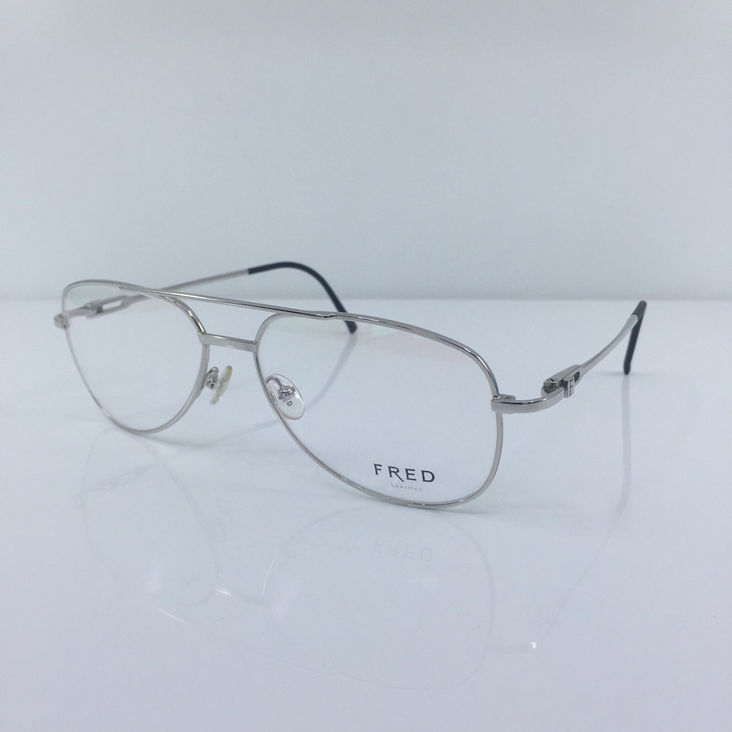 Vintage Fred Lunettes Alaska C2 Silver Eyeglasses - Super Vision Optical