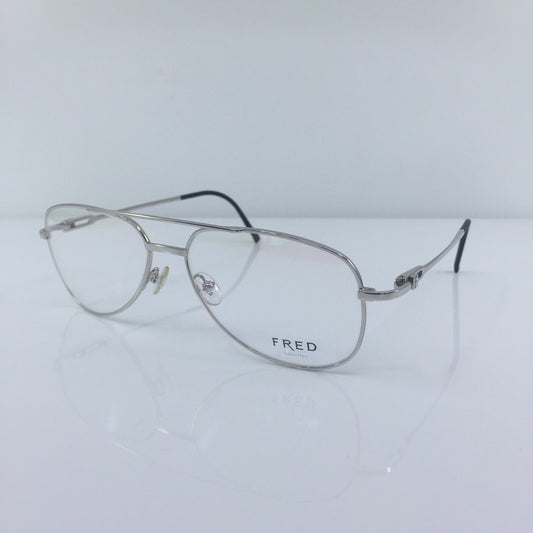 Vintage Fred Lunettes Alaska C2 Silver Eyeglasses - Super Vision Optical