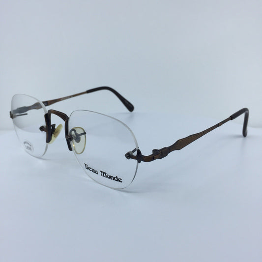 Vintage Beau Monde Collection Westbury Brown Eyeglasses - Super Vision Optical