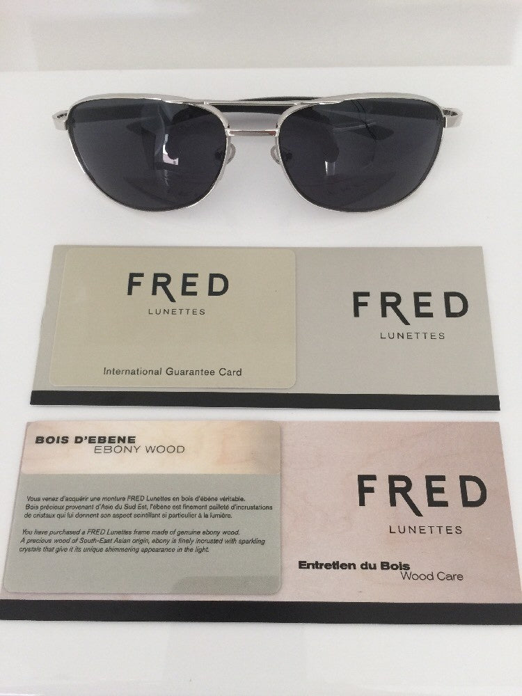 Vintage Fred Lunettes Ellesmere Sunglasses C3 8328 Silver Sunglasses - Super Vision Optical