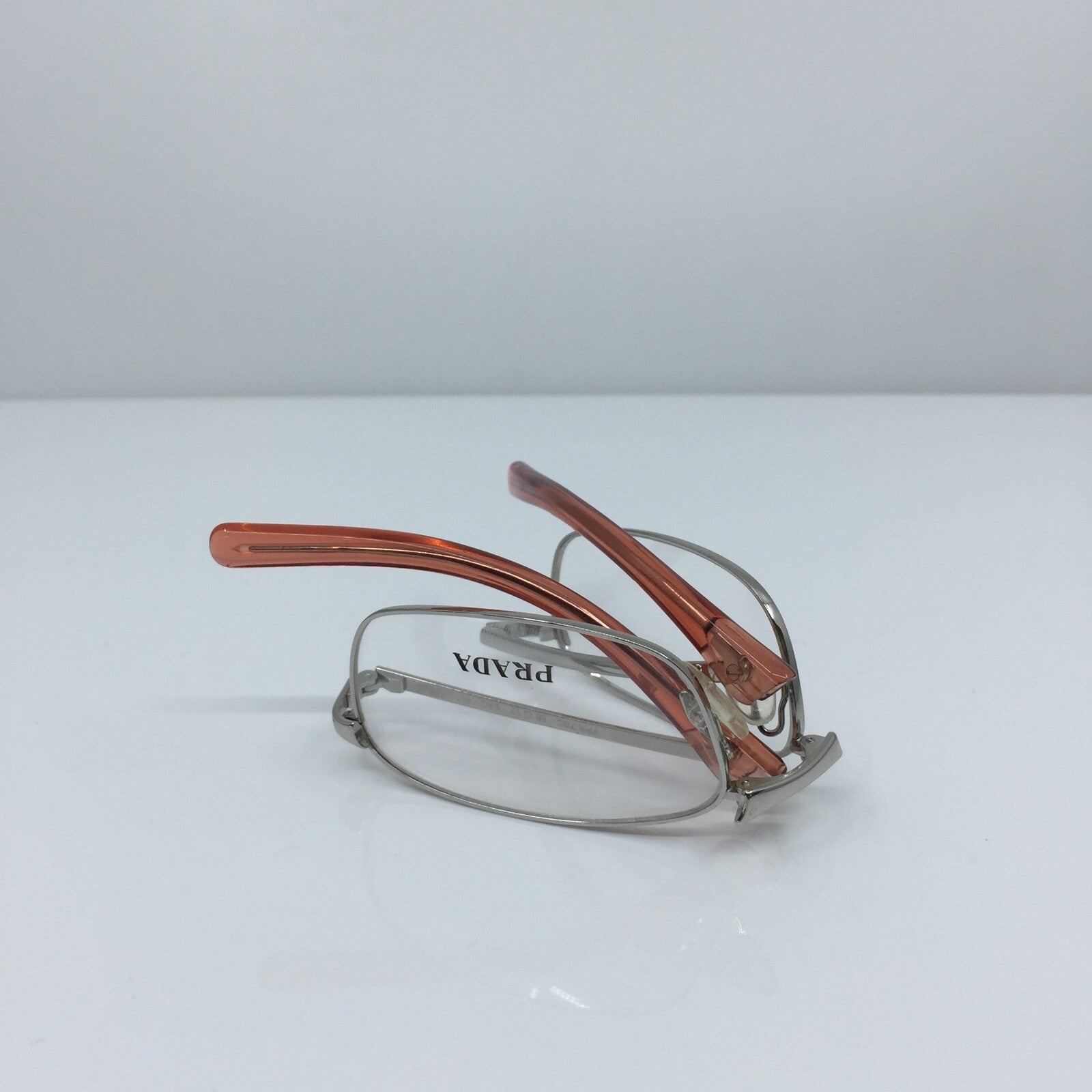 Vintage Prada VPR 75C Silver Eyeglasses - Super Vision Optical
