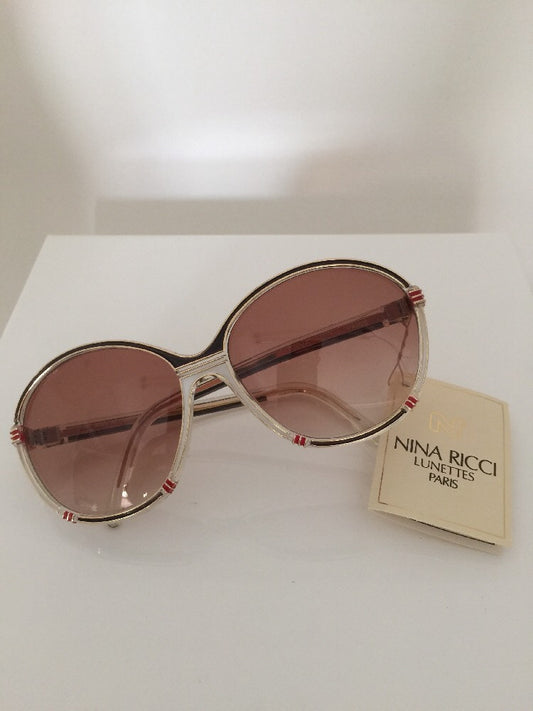Vintage Nina Ricci NINA RICCI NBLR 1400 Gold Sunglasses - Super Vision Optical