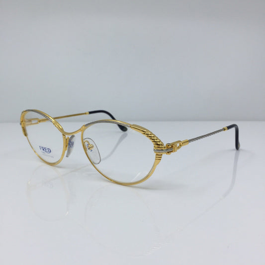 Vintage Fred Lunettes Goelette Gold Eyeglasses - Super Vision Optical