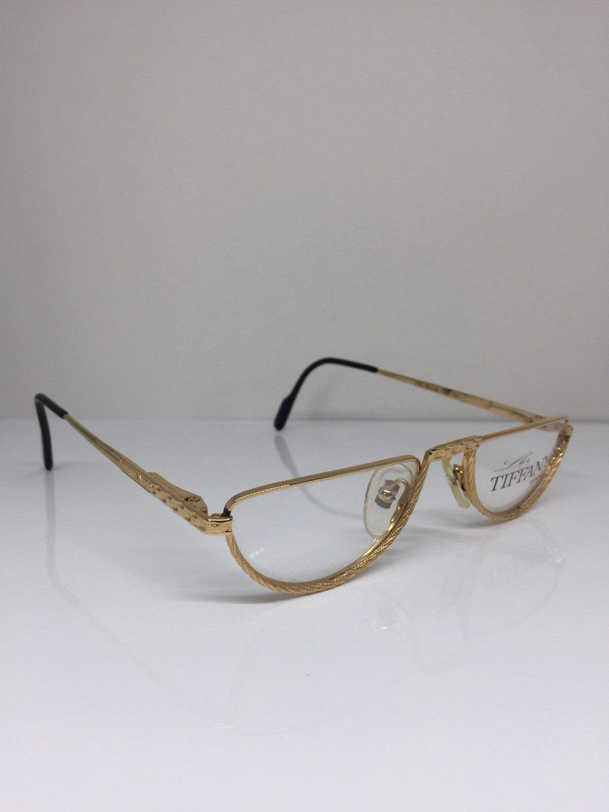 Vintage Tiffany Lunettes Tiffany Lunettes T77 Gold Sunglasses - Super Vision Optical