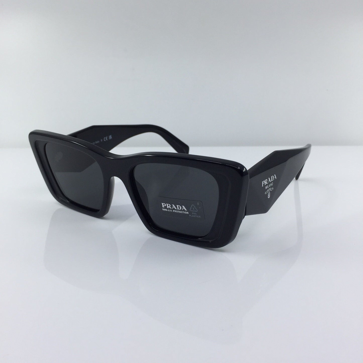 Vintage Prada PR 08YS Black Sunglasses - Super Vision Optical